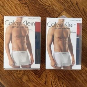NEW Calvin Klein Trunks Underwear (size s) 3pk x 2